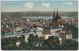 Brno celkový pohled totalansicht 1914
