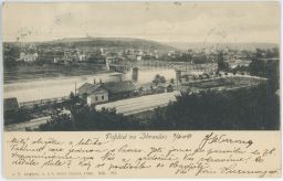 Železnice nádraží most Praha Zbraslav 1904