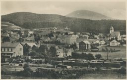 Železnice nádraží Rybniště Děčín 40. léta