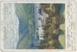 Zbraslav Šetelík pohled z Havlína k Závisti 1909