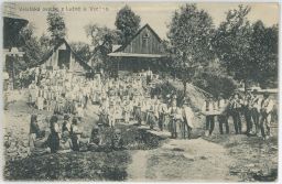 Etnografie kroje Lužná Vsetín valašská svatba 1912