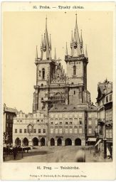 Týnský chrám, kolem 1875, kabinetka
