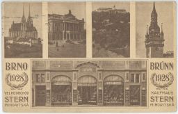 Brno Minoritská velkoobchod Stern 1928