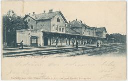 Železnice nádraží Nezamyslice Prostějov Tomasi 1902
