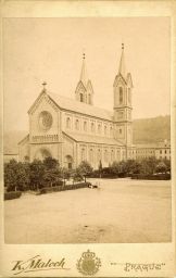 Kostel Cyrila a Metoděje v Karlíně, kolem 1878, kabinetka