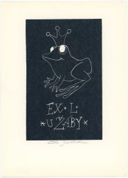 Ota Janeček Ex Libris U žáby signováno