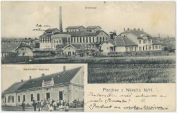 Němčice na Hané Prostějov Matouškův hostinec cukrovar 1912
