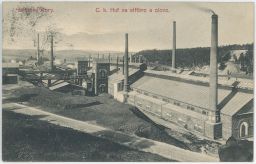 Březové Hory Příbram c.k. huť na stříbro a olovo 1907