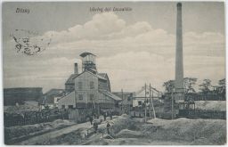 Břasy uhelný důl Liewald Rokycany 1920
