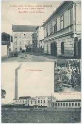 Dvůr Králové Trutnov továrna na jutu A. Klazar 1910