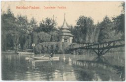 Karlsbad Fischern Karlovy Vary Japonský pavilon 1913