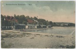 Koupaliště plovárna Želízy Schelesen Mělník 1920