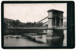 Řetězový most Františka I.,kol 1888, kabinetka