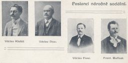 Národní socialisté poslanci Klofáč Choc Fresl Buříval