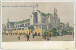 Praha Holešovice jubilejní výstava nakl. Kosiner 1908