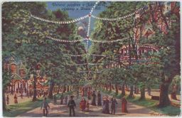 Praha Holešovice jubilejní výstava večerní pozdrav 1908