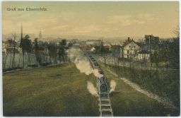 Železnice vlak Ivančice Eibenschitz Brno venkov 1911