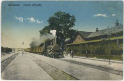Železnice nádraží Komárno Komárom 1920