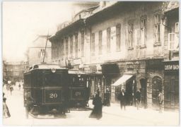 Železnice doprava tramvaj MHD Spálená Praha 1898