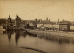 Staroměstské mlýny a nábřeží, kolem 1878, kabinetka