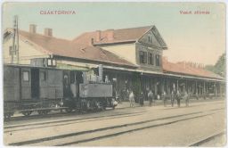 Železnice Maďarsko Csáktonya Vasuti állomás 1917