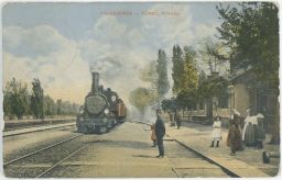 Železnice Maďarsko Faluszemes Fürdö Állomás 1913