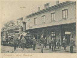 Železnice Maďarsko Batyú Kiralyháza Indoház 1903