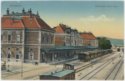 Železnice Maďarsko Kolozsvár Pályaudvar belso része 1916