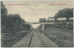 Železnice Maďarsko Üdvözlet Nyiregyházáról 1913
