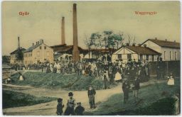 Železnice Maďarsko Győr Waggongyár 1910