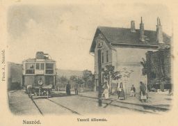 Železnice Maďarsko Naszód Vasuti állomás 1910