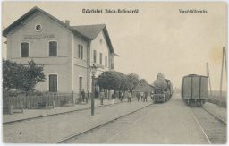 Železnice Maďarsko Bács Bokodról Vasútállomás 1922