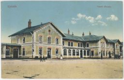 Železnice Maďarsko Ujvidék Vasuti állomás 1915