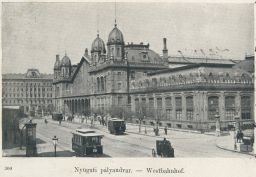 Železnice Maďarsko Budapest Nyugati pályaudvar 1900