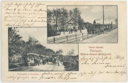 Železnice Maďarsko Üdvözlet Rákos Szent Mihályról 1905