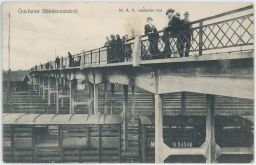 Železnice Maďarsko Üdvözlet Békéscsabáról 1916