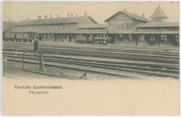 Železnice Maďarsko Üdvözlet Czelldömölkből 1906