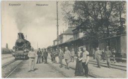 Železnice Maďarsko Kaposvár Pályudvar 1915