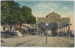 Železnice Maďarsko Püspökladány Vasuti állomás 1916