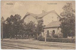 Železnice Maďarsko Pankota Vasútállomás 1913