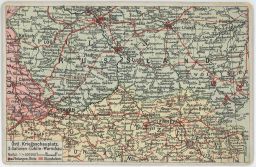 Železnice mapka Galizien Lublin Warschau 1907