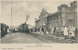 Železnice nádraží Polsko Suwałki Suvalky Suvalkai Сувалкі