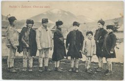 Žažkov Orava Mužskí v Žažkove etnografie kroje! 1913