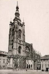 Praha, katedrála sv. Víta, 1896, kabinetka, světlotisk