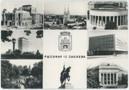 Jugoslávie SFRJ Chorvatsko Pozdrav iz Zagreba