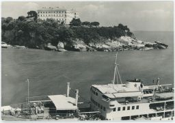Jugoslávie SFRJ Černá Hora Ulcinj hotel Jadran loď razítko 1965