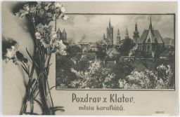 Klatovy Pozdrav z Klatov města karafiátů 1931