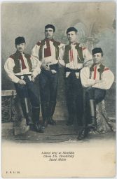 Etnografie kroje muži Slovácko Staré Město Uherské Hradiště FPUH 1906