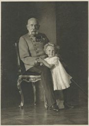 František Josef s vnučkou foto Kosel Wien GGJ