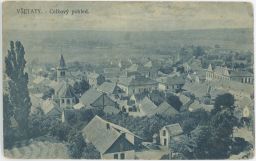 Všetaty Přívory Mělník celkový pohled nakl. Zuna 1918